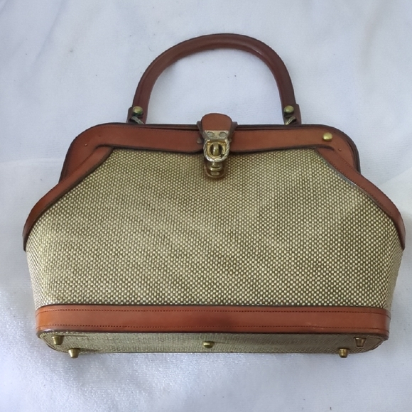 Extremely Collectable Rare John Romain Tan and Brown Women's Satchel Only $60 - Picture 1 of 8